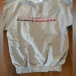 Champion Kansas Jayhawks Gray Sweatshirt